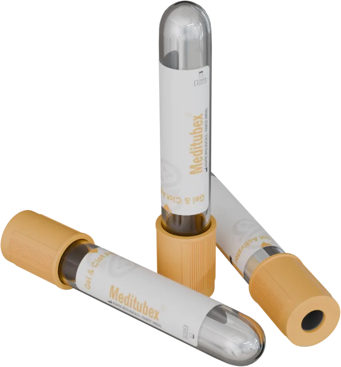 Meditubex Gel + Clot Activator tube